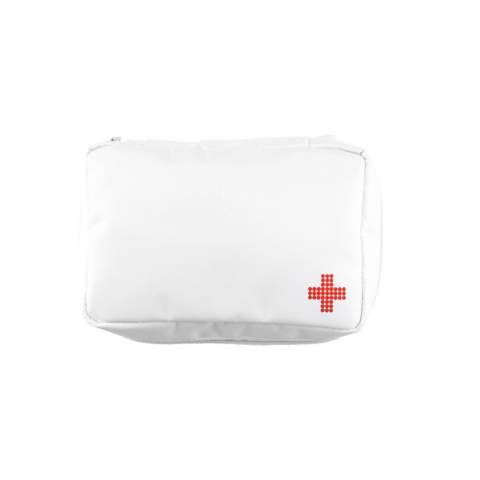 24 pcs zipper pouch, including bandage, medical gloves, pair of scissors and tape in nylon pouch, contents are flat packed so complete set fits mailbox, 200g. Conform EN 13485:2003.