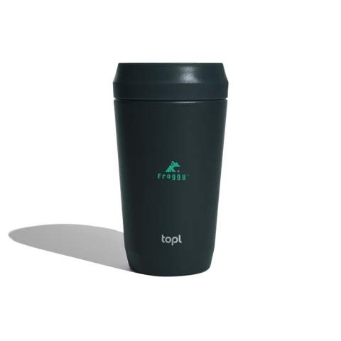 Voici le mug Topl, 354 ml, pour votre boisson préférée. Fabriqué à partir de matériaux recyclés certifiés RCS et isolé sous vide, il conserve les boissons à la température idéale. Son design de couvercle 360°  transparent breveté offre praticité et style pour vos aventures quotidiennes, que vous vous promeniez dans le parc ou que vous vous rendiez au travail.<br /><br />HoursHot: 5<br />HoursCold: 15