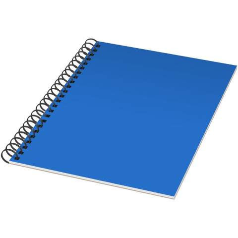 Rothko spiral A5 notebook. Includes blank paper sheets of 80g/m2. Standard delivered with 50 sheets, also available with 100 sheets. Colourful and budget friendly notebook with a polypropylene cover.