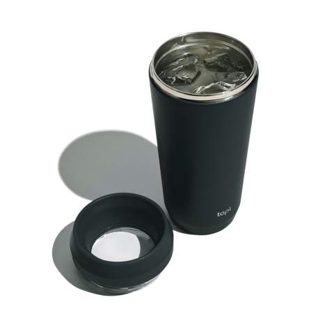 Voici le mug Topl, 354 ml, pour votre boisson préférée. Fabriqué à partir de matériaux recyclés certifiés RCS et isolé sous vide, il conserve les boissons à la température idéale. Son design de couvercle 360°  transparent breveté offre praticité et style pour vos aventures quotidiennes, que vous vous promeniez dans le parc ou que vous vous rendiez au travail.<br /><br />HoursHot: 5<br />HoursCold: 15