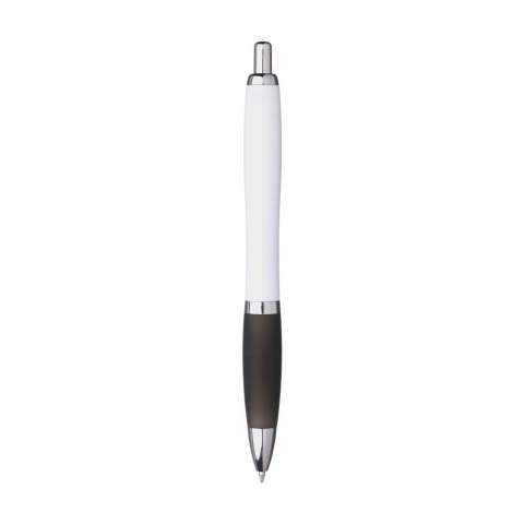 WoW! Blue ink ballpoint pen. The transparent coloured holder is made from recycled ABS. With push button, metal clip and silver coloured accents. GRS-certified. Total recycled material: 78%.
