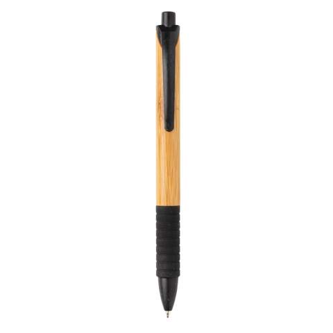 Deze unieke pen combineert twee duurzame materialen wat resulteert in een prachtig ontwerp. De pen is gemaakt met bamboe en tarwestro details. Met Dokumental-inktvulling en t/c-bal voor ultravloeiend schrijfplezier. De gemiddelde schrijflengte is 1200 meter. Schacht 100% bamboe. Samenstelling tarwestro: 60% tarwestro, 40% ABS.