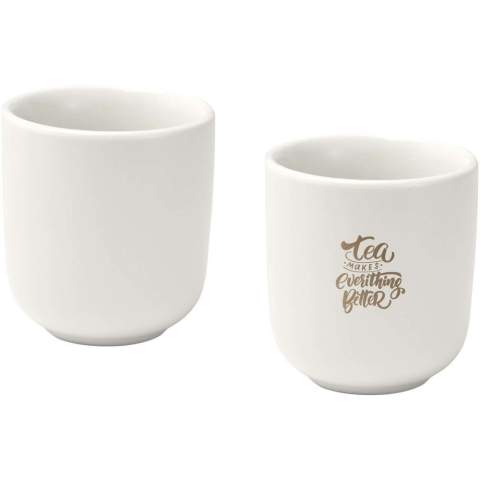 Elevate your coffee ritual with the Male 2-piece 90 ml ceramic espresso cup set. Designed for style and comfort, each cup features a sleek modern shape, smooth finish, and easy-to-hold grip. Made from high-quality ceramic, they're perfectly sized for rich, full-bodied espresso shots. Both elegant and functional, this set is a refined addition to any kitchen or coffee bar.