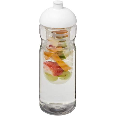 Bidon à simple paroi avec design ergonomique. Bidon fabriquée en PET reyclable. Dispose d’un couvercle anti-fuite avec bec à système de pression-traction et d’un infuseur amovible qui permet d’ajouter votre saveur de fruit préférée à votre boisson. Capacité de 650 ml. Couleurs à mélanger et à assortir pour créer la bidon parfaite. Pour plus de couleurs, contactez le service clientèle. Fabriqué au Royaume-Uni. Emballé dans un sac en plastique PE recyclé. Sans BPA.