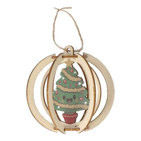 Versier je kerstboom met deze leuke houten ornamenten die je zelf in elkaar zet. Superleuk om te maken, kinderen zullen het geweldig vinden. De set bestaat uit 3 ornamenten met een leuke kerstafbeelding. Je hangt het ornament gemakkelijk in de boom met het meegeleverde touwtje. De set is verpakt in een geschenkdoos. Dus als je dit jaar een vrolijke draai aan je boom wilt geven.....
