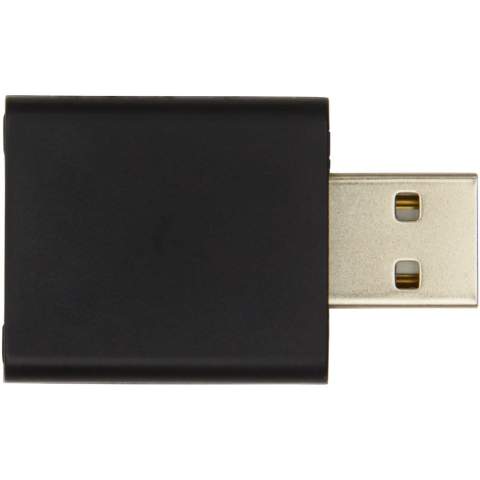USB data blocker that prevents accidental data exchange when connecting a mobile device to a computer or public charging station. The item will block any data transfer while the device is being charged, preventing data from being stolen or malware being installed.