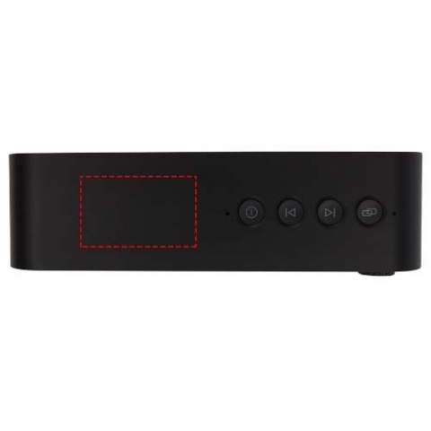 De trendy Music Level is een 5 W Bluetooth®-speaker met RGB-sfeerlicht die de sfeer in de kamer bepaalt en garant staat voor een goede geluidservaring. De ingebouwde batterij van 1200 mAh zorgt voor maximaal 2,5 uur afspeeltijd op maximaal volume met RGB sfeerlicht ingeschakeld. Oplaadtijd is 3 uur. Bluetooth® 5.3 met een bereik tot 10 meter. Ingebouwde muziekbediening, microfoon en pick-upfunctie voor handsfree bediening. Bevat een USB-A naar Type-C-oplaadkabel van TPE. Geleverd in een premium verpakking van kraftpapier met een kleurrijke sticker.