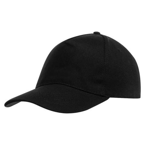Diese bequeme und funktionelle Cap hat fünf Panelen und einen Snapstrap. Die Vorderseite ist nahtlos, wodurch sie sich hervorragend zum Besticken oder Bedrucken eignet. Die verstärkte Vorderseite sorgt für eine optimale Passform. Sie können sich darauf verlassen, dass diese Cap auch bei intensiven Aktivitäten immer bequem sitzt. Diese multifunktionelle Cap besteht aus 100% ungebürsteter Baumwolle. Eine Cap, an der Sie lange Freude haben werden, da sie stets für Komfort und Stil sorgt.