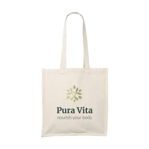 Sac shopping avec longues anses tissé en 100% toile extra lourde de grande qualité (270 g/m²). Capacité env. 14 litres.