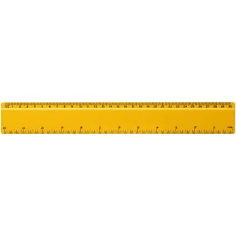 Solid plastic ruler, with markings available in both inches and centimetres. Please note, the ruler markings are printed along with artwork, plain stock rulers will not carry markings.