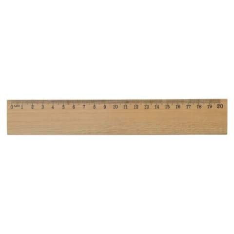 A Rustic ruler made of ceder wood, which is 20cm long and metric units. Due to the natural material, slight colour differences are possible, this is not a defect but simply a proof of nature.