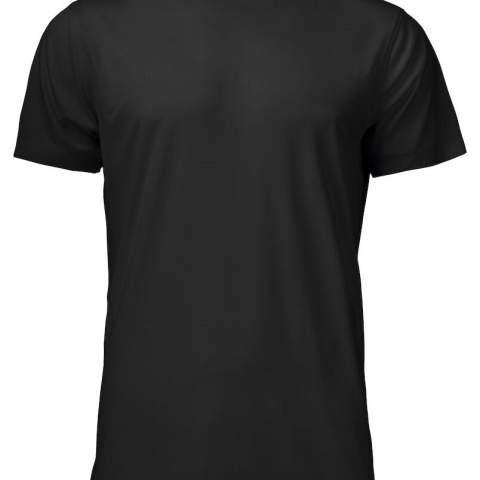 • functioneel T-shirt met ronde hals<br />• spun-dyed polyester: milieuvriendelijk verfprocedé waarbij 75% minder water, 67% minder chemicaliën en 39% minder energie wordt verbruikt                               <br />• ander voordeel van dit verfproces: zeer goed kleurbehoud<br />• versterkte ribboord aan de kraag<br />• functioneel materiaal dat vocht wegvoert van het lichaam<br />• sneldrogend<br />• krimp- en kreukvrij