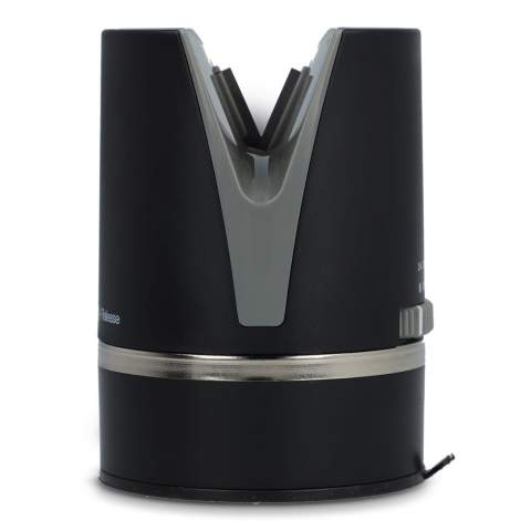 This compact knife sharpener is essential for every cook, making blades razor-sharp in seconds without risk of damage. Six adjustable angles (14°-24°) ensure perfect sharpening for any knife, from precision work to heavy-duty cutting. The smooth edge provides even, safe sharpening, ready for immediate use. Attach firmly to tables for stable, space-saving convenience.