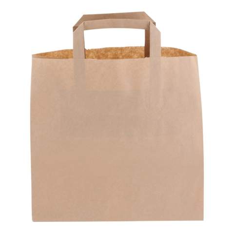 Kraftpapiertasche mit Papiergriffen. FSC-zertifiziert und in Europa hergestellt.
