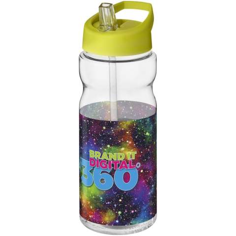 Single-wall sport bottle with ergonomic design. Bottle is made from recyclable PET material. Features a spill-proof lid with flip-top drinking spout. Volume capacity is 650 ml. Mix and match colours to create your perfect bottle. Contact customer service for additional colour options. Made in the UK. Packed in a recycled PE plastic bag. BPA-free.