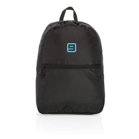 Pas de greenwashing, mais une histoire vraie sur la durabilité ! Sac à dos Impact 300D rPET fabriqué avec la technologie de traçabilité AWARE™. Avec AWARE™, l'utilisation de véritables matériaux textiles recyclés et les allégations d'impact sur la réduction de l'eau sont garanties, en utilisant le traceur physique perturbateur d'AWARE et la technologie blockchain. Économisez de l'eau et utilisez de véritables tissus recyclés. 2 % des recettes de chaque produit Impact vendu seront reversés à Water.org. Poche avant zippée. Ce sac à dos a réutilisé 11,5 bouteilles PET de 500 ml. Le calcul d'économie d'eau est basé sur des données ACV fiables telles que publiées par Textile Exchange dans leurs Material Snapshots 2016.<br /><br />PVC free: true