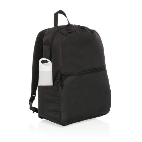 Pas de greenwashing, mais une histoire vraie sur la durabilité ! Sac à dos Impact 300D rPET fabriqué avec la technologie de traçabilité AWARE™. Avec AWARE™, l'utilisation de véritables matériaux textiles recyclés et les allégations d'impact sur la réduction de l'eau sont garanties, en utilisant le traceur physique perturbateur d'AWARE et la technologie blockchain. Économisez de l'eau et utilisez de véritables tissus recyclés. 2 % des recettes de chaque produit Impact vendu seront reversés à Water.org. Poche avant zippée. Ce sac à dos a réutilisé 11,5 bouteilles PET de 500 ml. Le calcul d'économie d'eau est basé sur des données ACV fiables telles que publiées par Textile Exchange dans leurs Material Snapshots 2016.<br /><br />PVC free: true