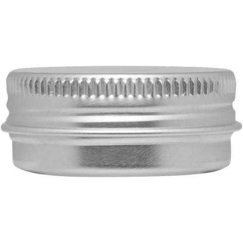 Lip balm with vanilla aroma for keeping lips moist and protected from the sun (SPF15). The outer shell is made of aluminium.