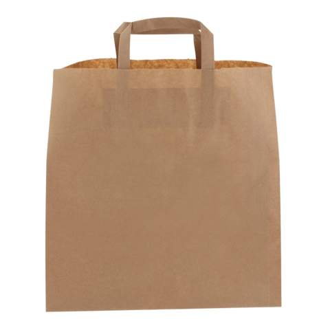 Kraftpapiertasche mit Papiergriffen. FSC-zertifiziert und in Europa hergestellt.