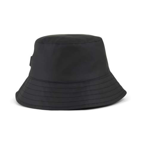 Sleek bucket hat in a clean design, perfect for casual days or relaxed business settings. A versatile accessory that compliments any style, this hat not only offers protection against occasional light rain but also ensures a comfortable fit. With a 58cm circumference, it's designed as a one-size-fits-all. The bucket is made from recycled PET with the AWARE™ tracer, validating the genuine use of recycled materials. 2% of the proceeds of each product sold will be donated to Water.org.