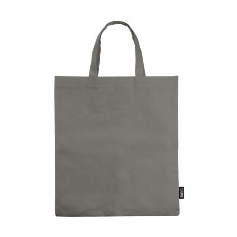 Farbige Non-Woven Tragetasche mit kurzen Griffen. Große Druckfläche.