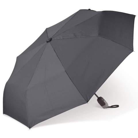 Parapluie pliable de luxe avec un look professionnel. La poignée de forme ergonomique comporte un mécanisme pour ouvrir et fermer le parapluie automatiquement. La structure est en partie en fibre de verre, ce qui confère au parapluie une résistance supplémentaire.