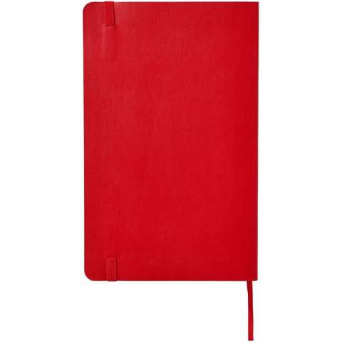 Das Classic Notizbuch mit Softcover hat einen flexiblen Einband in verschiedenen lebendigen Farben. Es verfügt über abgerundete Ecken, einen elastischen Verschluss und ein Lesezeichenband. Enthält 192 elfenbeinfarbene, karierte Seiten.