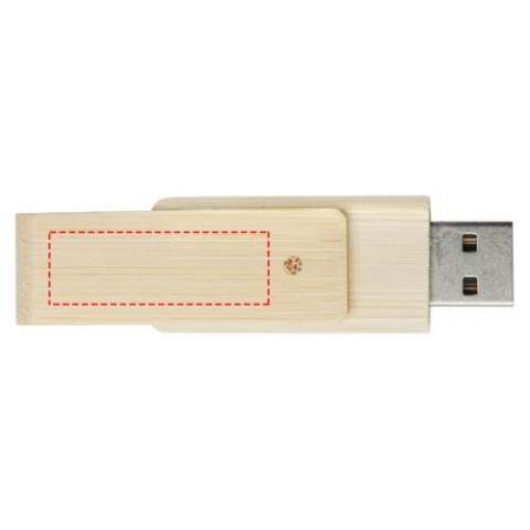 Rotate USB flashdrive van 4 GB van bamboe waarmee je gegevens kunt overbrengen naar een compatibele pc of MacBook. De behuizing is gemaakt van pure bamboe. USB-versie is 2.0 met een schrijfsnelheid van 2 MB/s en een leessnelheid van 5 MB/s.