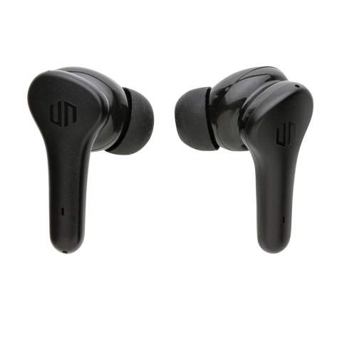 Go truly wireless with these compact but powerful earbuds. The earbuds come with low latency gaming mode (65 MS) to minimise the sound delay between your screen and the audio when playing games. Thanks to environment noise cancelling (ENC) your phone calls are crystal clear by filtering away noise from the environment during your call. No more questions to repeat what you just said. Thanks to the touch control function you only have to tap the earbud to answer. The comfortable earbuds have up to 5 hours of listening time and the pocket size charging case allows up to 18 hours of playback. The IPX 4 rating makes the earbuds weather and sweat proof so no worries to take them outside. Urban Vitamin items are made without PVC and packed in plastic reduced packaging.<br /><br />HasBluetooth: True<br />PVC free: true
