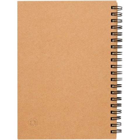Notitieboek met omslag en 60 pagina's van 70 gram gelineerd gerecycled papier.