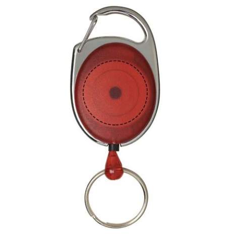 Le rollerclip Gerlos est un article parfait pour tout bureau, salon professionnel, conférence ou piste de ski. Le rollerclip est doté d'un mousqueton et grâce à son mécanisme robuste et à son cordon de 60 cm de long, le visiteur peut facilement attacher un badge pour le présenter et le ranger rapidement. Il est fabriqué en plastique ABS résistant et est disponible en plusieurs couleurs.   