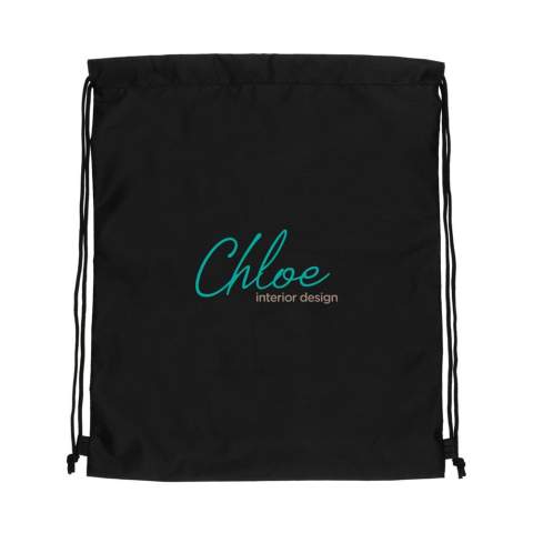 No greenwashing, but telling a true story about sustainability! This Impact 190T RPET drawstring bag is made with AWARE™ tracer. With AWARE™, the use of genuine recycled fabric materials and water reduction impact claims are guaranteed, by using the AWARE disruptive physical tracer and blockchain technology. Save water and use genuine recycled fabrics. With the focus on water 2% of proceeds of each Impact product sold will be donated to Water.org. The drawstring bag is super lightweight and easy to take anywhere on the go. This bag has reused 2,4 PET bottles(500ml) and saved 1,41 litres of water. Water savings are based on figures when compared to conventional fibre. This calculated indication is based on reliable LCA data as published by Textile Exchange in their Material Snapshots 2016.<br /><br />PVC free: true