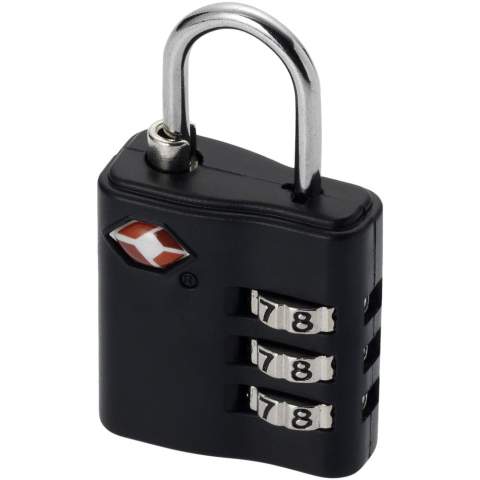 Protégez vos bagages quand vous voyagez avec ce cadenas agréé TSA à trois chiffres. Si la TSA (Administration pour la Sécurité des Transports) doit contrôler votre bagage en votre absence, elle peut l'ouvrir avec son propre passe universel, sans casser le cadenas.