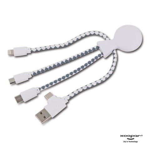 Mr. Bio ist ein Multiladekabel mit einem dualen USB- und USB-C-Eingang und drei verschiedenen Anschlüssen zum umweltfreundlichen Laden Ihrer Geräte! Mr. Bio ist aus recyceltem Kunststoff und DuPont Tyvek-Kabeln hergestellt. Der Gesamtanteil an recyceltem Material beträgt 61 %, bezogen auf das Gewicht des Artikels. Das Kabel ist in einem nachhaltigen, FSC-zertifizierten Papierumschlag verpackt. Die Produkte von Xoopar können in Frankreich und Spanien nicht verkauft werden.