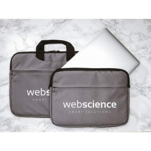 WoW! Sturdy 15.6-inch laptop case with handles, made from 600D RPET polyester (made from recycled PET bottles). The spacious, padded main compartment has a zip closure and foam to protect your laptop from damage. This case also has front and back storage compartments.