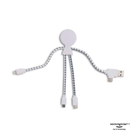 Mr. Bio ist ein Multiladekabel mit einem dualen USB- und USB-C-Eingang und drei verschiedenen Anschlüssen zum umweltfreundlichen Laden Ihrer Geräte! Mr. Bio ist aus recyceltem Kunststoff und DuPont Tyvek-Kabeln hergestellt. Der Gesamtanteil an recyceltem Material beträgt 61 %, bezogen auf das Gewicht des Artikels. Das Kabel ist in einem nachhaltigen, FSC-zertifizierten Papierumschlag verpackt. Die Produkte von Xoopar können in Frankreich und Spanien nicht verkauft werden.