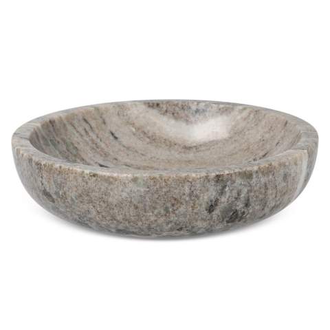 The Sagaform Sten bowl is both stylish and versatile, perfect for a variety of uses. With a focus on durability and elegance, this bowl serves as a practical decorative element on your table and is ideal for serving nuts or snacks. The compact size and robust design ensure that this product will last for generations. Made from beige travertine marble, each bowl has a unique colour tone and pattern, making it an aesthetically pleasing addition. Designed by Studio Sagaform and presented in a beautiful gift box. A beautiful addition to any kitchen!