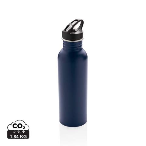 This bottle features a sports lid for fast on-the-go sips while exercising or going through the rush hour! Perfect size and lightweight reusable bottle made from 18/8 durable stainless steel. Recommended for cold water only. Content: 710ml.