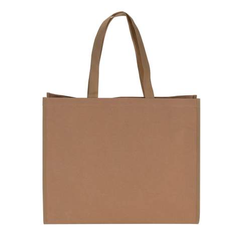Natural looking shopping bag made of reinforced kraft paper. With its large size it is a true eyecatcher.