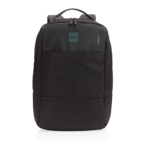 Schützen, organisieren und transportieren Sie Ihren Laptop und andere wichtige Dinge in diesem stylischen Swiss Peak Laptop-Rucksack. Der Rucksack verfügt über ein gepolstertes 15,6" Laptopfach, mehrere Taschen und einen Gepäckgurt. Mit AWARE™ Tracer, der die tatsächliche Verwendung von recycelten Materialien validiert. 2 % des Erlöses jedes verkauften Impact-Produkts werden an Water.org gespendet. PVC-frei.<br /><br />FitsLaptopTabletSizeInches: 15.6<br />PVC free: true
