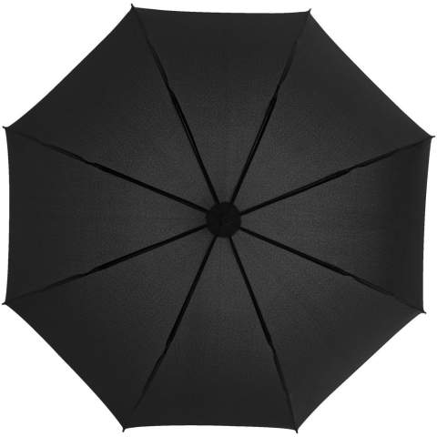 Automatic opening 23" storm umbrella. Pongee canopy and matching pouch, colour pop fibreglass shaft and fibreglass ribs. Colour matching stitching on umbrella closure strap. Windproof system. Exclusive design.