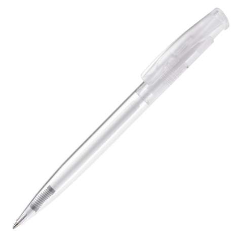 Toppoint design balpen, geproduceerd in Duitsland. Deze pen bevat een blauwschrijvende Jumbo vulling voor 4,5km schrijfplezier en heeft transparante onderdelen.