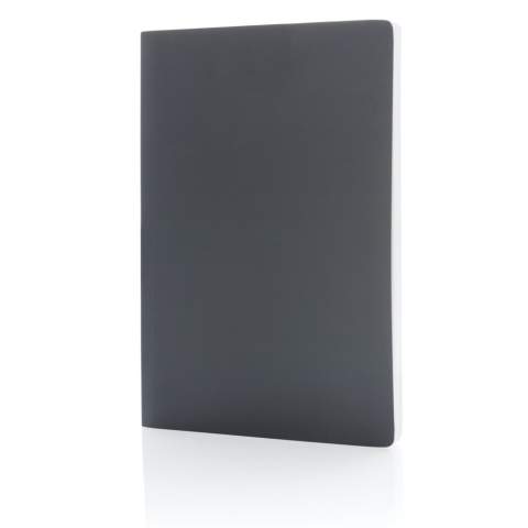 Dieses Notizbuch aus Steinpapier der Impact-Kollektion besteht aus baumfreiem Papier! Steinpapier besteht hauptsächlich aus Mineralpulver (80%), das mit (20%) ungiftigem HDPE (einem sauberen Kunststoff) gebunden ist. Während der Herstellung wird kein Wasser oder Bleichmittel verwendet, was bei der Herstellung von herkömmlichem Zellstoffpapier der Fall ist. Eine Tonne traditionelles Zellstoffpapier verbraucht ca. 2770 Liter Wasser und 18 Bäume. Dieses schöne A5 Stein Notizbuch verwendet nichts davon! Weiches Gefühl und samtiges Papier für extrem flüssiges Schreiben. 64 Blatt/128 Seiten 170gr /m2 weißes, liniertes Steinpapier. Die Abdeckung besteht ebenfalls vollständig aus Steinpapier. Weiterhin werden 2% des Erlöses jedes verkauften Impact-Produkts an Water.org gespendet.<br /><br />NotebookFormat: A5<br />NumberOfPages: 128<br />PaperRulingLayout: Linierte Seiten