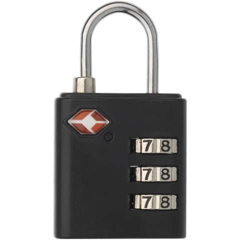 Protégez vos bagages quand vous voyagez avec ce cadenas agréé TSA à trois chiffres. Si la TSA (Administration pour la Sécurité des Transports) doit contrôler votre bagage en votre absence, elle peut l'ouvrir avec son propre passe universel, sans casser le cadenas.