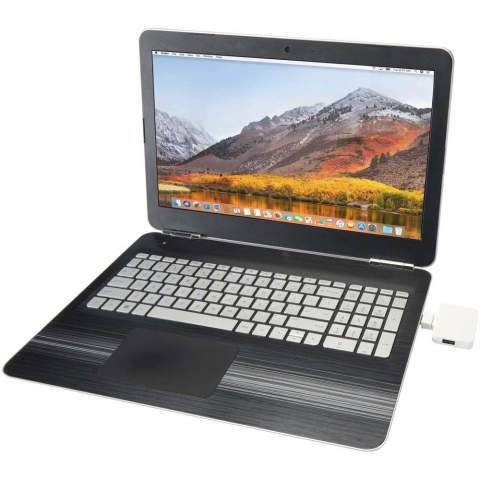 Expand your connectivity with the Gaia USB Hub, made from recycled plastic. Designed for convenience, it features a USB-A or USB-C input connector and offers four output ports (two USB-A and two USB-C)allowing you to connect multiple USB peripherals with ease. With data transfer speeds of up to 480Mbps, it's ideal for efficient everyday use. Compact and versatile, the Gaia USB Hub is a practical solution for work, study, or travel.