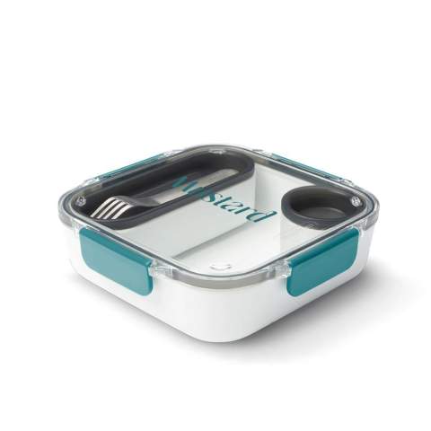 Inspired by the very first lunch box design from Black+Blum. Designed to look like a ceramic bowl, the Lunch Box Original includes an inner container as well as a leak-proof sauce pot with a garnish area in the lid, and a stainless-steel fork. Microwave and dishwasher safe, apart from tritan lid.