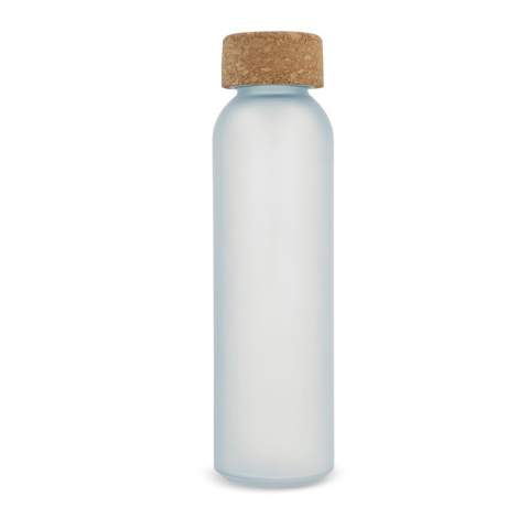 The Frosted Glass Bottle offers a 500ml capacity and a chic frosted finish, paired with a natural cork lid. 