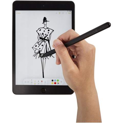 Stylus pen with exclusive design for iPads. Suitable for iPad Pro 11″ (1st and 2nd generation), iPad Pro 12.9″ (3rd and 4th generation, iPad Air (3rd and 4th generation), iPad (7th and 8th generation, and iPad Mini (5th generation). Great build quality with aluminium housing. The stylus is light-weight and comfortable to hold. With the 140mAh rechargeable polymer li-on battery the stylus last for up to 15 hours on a single charge. Charge input is 5V/100mA and it takes approximately 2 hours to charge the stylus from 0-100%. When not used for 60 minutes it will automatically turn off to avoid unnecessary power consumption. Delivered in a premium Tekiō kraft paper box with a colourful sticker.
