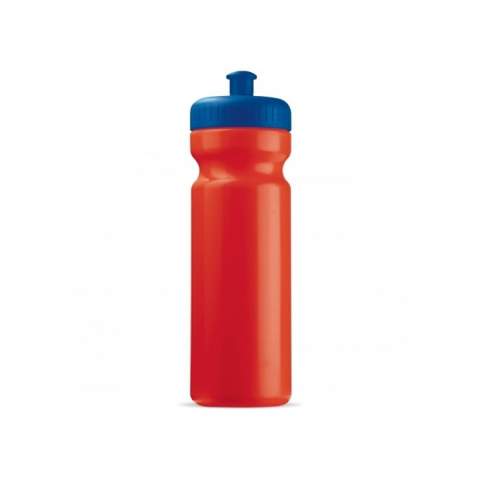 Toppoint design high quality sports bottle. The bottle is produced in Europe and is 100% leak-proof. Due the soft-squeeze material it is easy to squeeze the bottle. The sports bottle can be printed all-over, even in full-colour image quality and the colour of the lid and bottle can be mixed and mached. BPA-free and 100% leak-proof.
