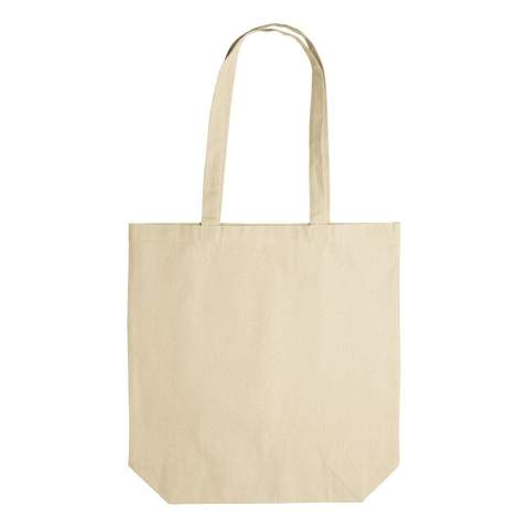 Sac 280 gr/m2 anses longues avec soufflet . Idéal pour les activités promotionnelles et les utilisations quotidiennes, ce sac certifié OEKO-TEX® 100 sans matières nocives est un choix  durable. Il peut-être marqué en   transfert digital, en sérigraphie ou puff print ( encres gonflantes). Avec le marquage en transfert digital le prix reste le même peu importe le nombre de couleurs de marquage. Tous nos produits sont testés et certifiés, et répondent  aux normes sociales.